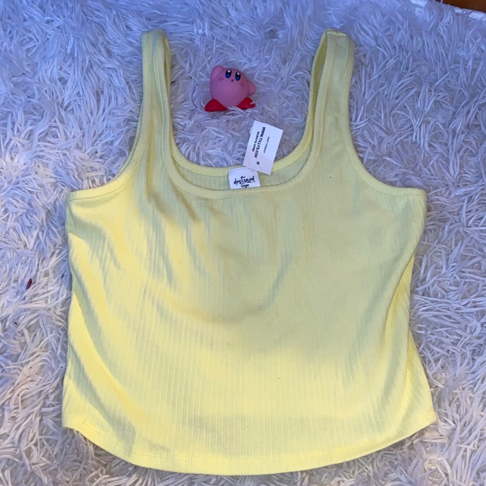 Yellow tank top!